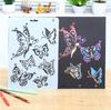 24 Plantillas Educativas para Pintar Fácilmente, Tableros de Dibujo Huecos para Informes Manuscritos, Plantillas de Álbum DIY para Planificadores Creativos