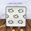 Comércio Exterior Exportação Louça Prato de Cerâmica Americana Prato Quadrado em Relevo Prato de Sopa Prato de Frutas Bandeja Prato de Assar Cor Underglaze