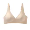 Ropa interior sin costuras transfronteriza europea y americana para mujer, tiras de gel cómodas, soporte suave, puntos elevados, sujetador sexy, nuevo estilo sin costuras