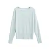 Atacado de Roupas Femininas Transfronteiriças Estilo Europeu e Americano Outono e Inverno 2025 Novos Suéteres Curtos Femininos, Camisetas Básicas de Tricô