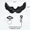 Shangjin Producto Nuevo Decoraciones de Ramo de Flores con Alas de Ángel Atmósfera Romántica Accesorios Creativos de Alas Materiales al por Mayor