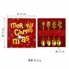 Cuchara de Navidad Transfronteriza Cubiertos de Acero Inoxidable Nueva Cuchara de Regalo Personaje de Pan de Jengibre Dibujado Cuchara para Café Juego en Caja de Regalo