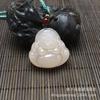 Pingente de Jade Afegão Natural Rosa Lótus, Buda de Jade, Fechadura Ruyi, Enfeite Pendente de Jade, Pingente de Paz Guanyin, Placa de Jade