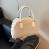 Bolso de Mano Otoño e Invierno Bolso Tote de Terciopelo Escarchado Vintage Costura Moda Bolso Almohada Gran Capacidad Bolso Boston Bowling