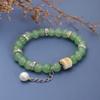 Pulseiras de Cerâmica Jingdezhen, Novo Estilo Étnico Chinês Atacado, Pulseiras de Feira, Pulseiras Artísticas para Meninas Estudantes, Estilo Retrô