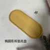 Bandeja de Posavasos de Bambú Base Calada Soporte para Flores Redonda Cuadrada Esterilla de Té Hecho a Mano Bricolaje Bandeja para el Hogar Bandeja para Joyas