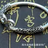 Qi Tian Da Sheng Aguja Divina Ding Hai Aro Plateado Xiangyun Pulsera de Aro Dorado simple para hombre y mujer pulsera de pareja pulsera
