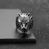 Anillo Retro de Diseño Explosivo de Nicho Anillo de Cabeza de Lobo Viejo Joyería de Mano Clásica de Moda para Pareja