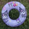 Flotador Inflable Infantil con Estampado de Dibujos Animados para Bebés de 3-12 Años y Mayores, Anillo Engrosado para Prevenir Vuelcos, Flotador de Natación Kuromi para Niños y Niñas