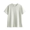 Uau Camiseta Pesada Personalizada 270g Algodão Puro Masculina e Feminina Algodão Solto Retro Ami Cáqui Cor Pura Manga Curta