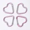 Gran Stock Mosquetón Forma de Corazón Botón para Ropa Infantil DIY Gancho Pequeño Forma de Corazón Mosquetón Corazón Melocotón
