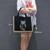 Bolsa de Regalo de Tela de Yute para Comercio Exterior, Portátil, con Logo Impreso, Bolsa de Almacenamiento de Gran Capacidad, Ecológica, Moderna, Bolsa de Yute