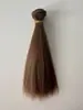 Yale bjd/sd peluca de muñeca de algodón fila de cabello seda de alta temperatura fila de cabello liso altura 15cm ancho 1 metro diy