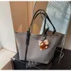 Bolsa de Tecido Oxford Feminina Grande Capacidade 2025 Nova Outono e Inverno Versátil Bolsa de Ombro Estudante Universitário Aula Trabalho Bolsa Tote