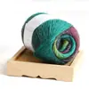 Venta al por mayor Hilo de Lana Hui Cai Hilo Islandés DIY Crochet Hecho a Mano Suéter Chal Hilo Sección Larga Teñido Color Degradado Hilo de Lana Islandés