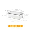 Caja de Almacenamiento de Escritorio Acrílica Transparente Estrecha Larga con Tapa Papelería Bolígrafo Material Bloc de Notas Pegatina Nota Caja de Almacenamiento Miscelánea