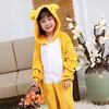 Pijama Enterizo de Dinosaurio de Dibujos Animados Lindo Perro Amarillo Grande para Otoño e Invierno para Chicos y Chicos para Parejas de Perros Ropa de Casa Franela