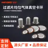 Elemento de Filtro Sinterizado, Filtro de Bomba de Vacío Poroso de Acero Inoxidable Resistente a Altas Presiones, Anillo de Retención de Vacío de Gas Uniforme