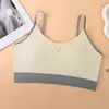 Período de Desarrollo de Chica Deportiva Juvenil Ropa Interior para Mujer Sujetador Push-Up Seamless para Pecho Pequeño Sin Aros Anticaída Ligero y Hermoso en la Espalda