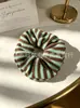 Gomas Elásticas para el Cabello de Alta Elasticidad para Mujer, Scrunchies de Lana Rayados de Gama Alta para Otoño e Invierno, Tamaño Grande, Suministro al por Mayor, Directo del Fabricante