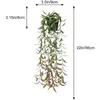 Amazon Césped de Milán Artificial en Maceta Bonsái Maceta de Plástico Escarchado Decoración para Armario de Casa Planta Verde Planta Colgante en Maceta