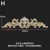Dongyang Tallado en Madera Estilo Europeo Calcomanía Accesorios para Muebles Flores para Puertas de Madera Tallado Fino Calcomanías para Puertas de Gabinete Flores para Cabeceras Calcomanías de Madera Maciza Decoración