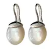 Pendientes Redondos de Nácar Blanco Natural 2026 Nuevo Estilo Popular Ganchos de Oreja de Gama Alta Pendientes Simples Elegantes Únicos Hermosos