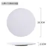 Prato Branco para Comida Ocidental Prato para Bife Cerâmica Porcelana Óssea Padrão Hans Prato Rasos Prato Plano Louça Prato Prato com Logo