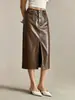 Saia Midi Cruzada Emagrecedora Sexy Justa Estilo Puro Desejo Linha A Abraça Quadril Para Pessoas Baixas Estilo Coreano Luxo Leve Sensação de Alto Padrão