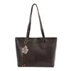Elegante bolso de mano vintage para mujer, nuevo bolso de hombro texturizado de moda otoño 2026, bolsa de mano de gran capacidad