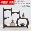 Asa de Frango Madeira Pequeno Suporte Bogu Ornamentos Madeira Maciça Xícara de Chá Chinesa Jogo de Chá Prateleira Rack de Armazenamento Suporte para Exposição de Bule de Chá de Areia Roxa