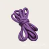 Corda Trançada Redonda de Poliéster Colorido de 5,5 mm com 32 Fios, Camada Única, Não Elástica, para DIY, Cadarços Redondos Ins Tendência Dopamina