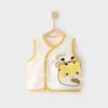 Chaleco para Bebé Chaleco Protector de Vientre Otoño e Invierno Doble Capa Chaleco Infantil Recién Nacido Algodón Puro Top Cálido