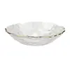 Suministro directo de fábrica creativo Xinyuan cristal sin plomo vidrio transparente irregular Phnom Penh disco ondulado vajilla