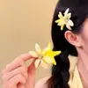Estrela do Mar Flores de Primavera e Verão Estrela do Mar Presilha de Cabelo Garra Cabelo Parte Traseira Clipe Tubarão de Cabelo Lateral Acessórios de Cabelo para Mulheres