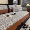 Cojín de Sofá Cuadros Estilo Vintage Irregular 2026 Nuevo Chenilla Universal para Todas las Estaciones Cojín para Asiento de Sofá Lavable