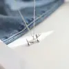 Moda Nicho Diseño Transfronterizo Accesorios Lujo Ligero Perro Pequeño Acero de Titanio Collar para Mujeres Gama Alta Dulce Fresco Estilo Versátil Cadena para Clavícula