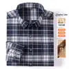 Camisa de franela a cuadros de alta gama, talla grande transfronteriza para hombre, casual, manga larga, abrigo para primavera y otoño de Amazon, camisa para hombre