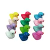 Creativo Artificial Color Sólido Miniatura Mini Pato Amarillo Hecho a Mano DIY Lindo Adornos para Coche Muñeca de Resina Estereoscópica Casa de Muñecas