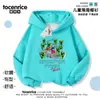 Cross-Border Minecraft Roupas Periféricas de Minecraft Desenho Animado Crianças Primavera e Outono Meninos e Meninas Moletons com Capuz Tendência
