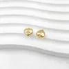 Colgante Brillante con Forma de Corazón Chapado en Cobre Dorado que Conserva el Color con Diamantes para Pulseras, Collares y Collares para Clavícula Hechos a Mano para Manualidades
