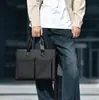 Maletín para Hombre Modelo Nuevo 2026 Transfronterizo, Bolso de Negocios Horizontal, Bolsa para Laptop de Gran Capacidad, Bolso Cruzado de Hombro Único