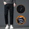 Nuevos Jeans para Hombre 2026 con Forro de Polar, Engrosados, Pantalones Rectos Holgados, Pantalones Largos Casuales Versátiles de Alta Gama para Jóvenes