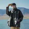 Chaqueta de Cuero PU Estilo Retro Americano para Hombre Estilo Primavera y Otoño Chaqueta de Cuero para Hombre Estilo de Hombre