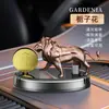 Adorno de León Nuevo Modelo Difusor de Fragancia para Coche Alimentado por Energía Solar Eliminación de Olores del Interior del Coche Fragancia Perfume para Coche Decoración de Coche
