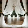 Arco de Boda Blanco Decoración Cortina de Tela Tul Transparente para Decoración Ceremonia de Boda Romántica Recepción
