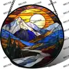 Adornos Colgantes Decorativos de Vidrio de Color Transfronterizos, Decoraciones para Paredes y Ventanas, Captadores de Luz, Regalos para el Día de la Madre, Regalos de Cumpleaños