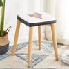 Venta al por mayor de taburetes cuadrados simples para comedor para uso doméstico, taburetes cuadrados grandes multicolores con fundas de asiento extraíbles y lavables, taburetes de ocio para el hogar