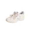 Zapatillas de Entrenamiento Alemanas Estilo Pata de Gato para Mujer en Stock, Piel Genuina, Suela Fina, Transpirables para Deporte, Carrera, Ballet, Doble Cordón, Zapatos Casuales Estilo Forrest Gump