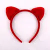Faixa de Cabelo com Estampa de Leopardo de Natal Estilo Europeu e Americano para Festa Festa Aniversário de Adulto e Criança Acessórios de Cabelo para Feriados Acessórios de Cabelo com Orelhas de Gato Aro de Cabelo